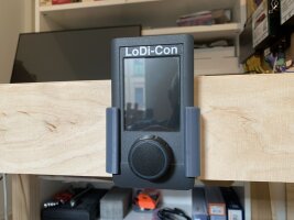 Halterung V1 für den LoDi-Con Handregler - Grau - Breite 84mm