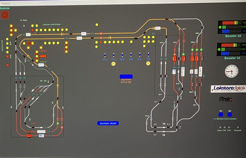 iTrain‑Anzeige mit automatisch erkannter Lokomotive nach DCC‑A‑Registrierung